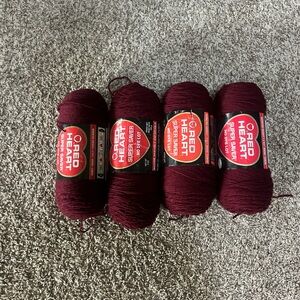 Red Heart Super Saver Yarn - Deep Red